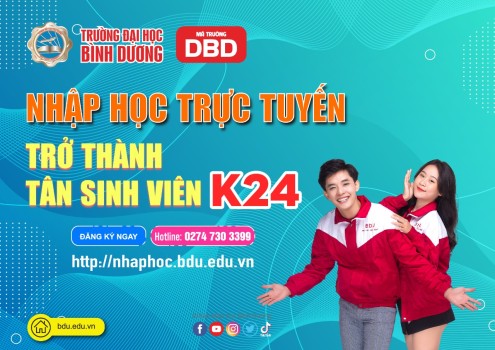 Nhập học trực tuyến trở thành tân sinh viên BDU