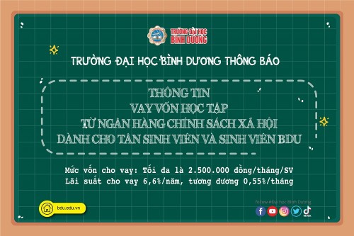 Thông báo vay vốn học tập từ ngân hàng chính sách xã hội dành cho tân sinh viên và sinh viên Nhà trường