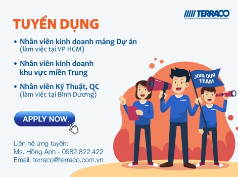 TERRACO TUYỂN DỤNG NHÂN VIÊN