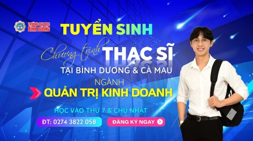 Trường Đại học Bình Dương tuyển sinh thạc sĩ ngành Quản trị kinh doanh