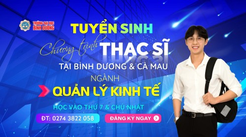 Trường Đại học Bình Dương tuyển sinh thạc sĩ ngành Quản lý kinh tế