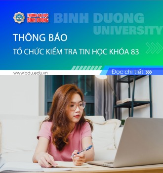 Thông báo tổ chức kiểm tra tin học khóa 83