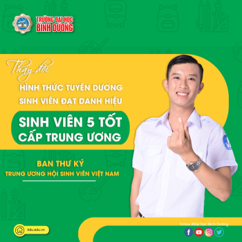 Thay đổi hình thức tuyên dương sinh viên đạt danh hiệu “Sinh viên 5 tốt” cấp Trung ương