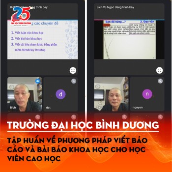 Tập huấn về phương pháp viết báo cáo và bài báo khoa học cho học viên cao học