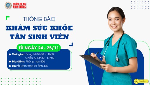 Khám sức khỏe tân sinh viên K25