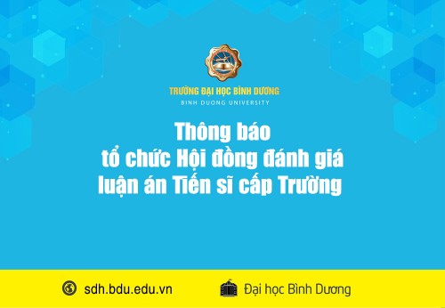 to chuc Hoi dong danh gia luan an Tien si cap Truong