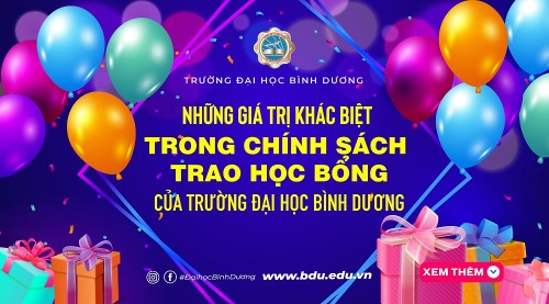 Những giá trị khác biệt trong chính sách học bổng của Trường Đại học Bình Dương