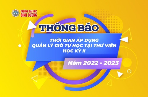 Thông báo thời gian áp dụng quản lý giờ tự học tại Thư viện