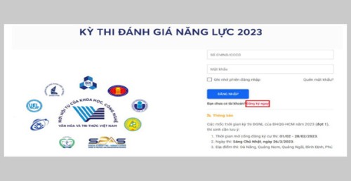 Hướng dẫn cách đăng ký thi đánh giá năng lực Đại học Quốc gia TP. HCM năm 2023