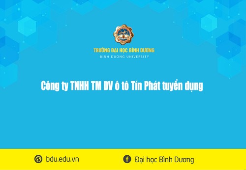 Công ty TNHH TM DV ô tô Tín Phát tuyển dụng