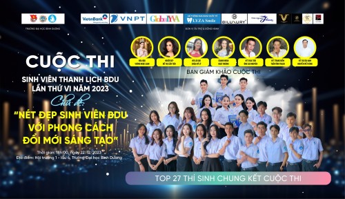 Đêm chung kết cuộc thi "Sinh viên thanh lịch - BDU lần thứ VI năm 2023" sẽ diễn ra vào tối 22/12/2023