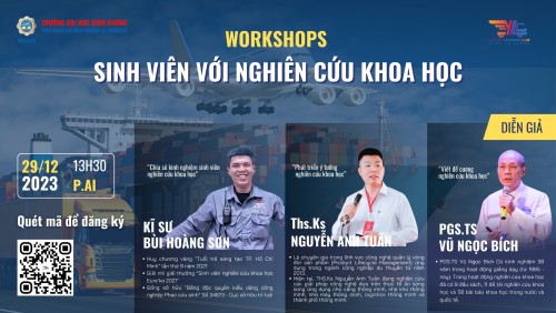 MỜI ĐĂNG KÝ THAM DỰ CHƯƠNG TRÌNH WORKSHOPS SINH VIÊN VỚI NGHIÊN CỨU KHOA HỌC NĂM 2023   YLC