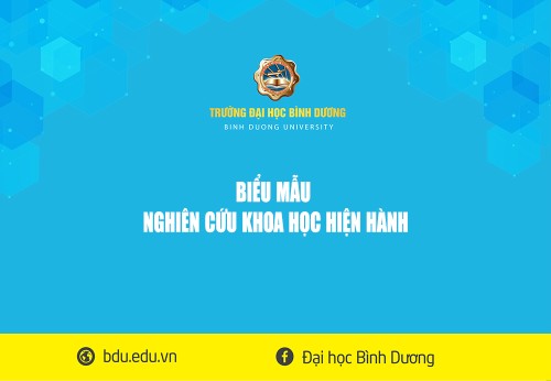 Văn bản   biểu mẫu nckh  hiện hành