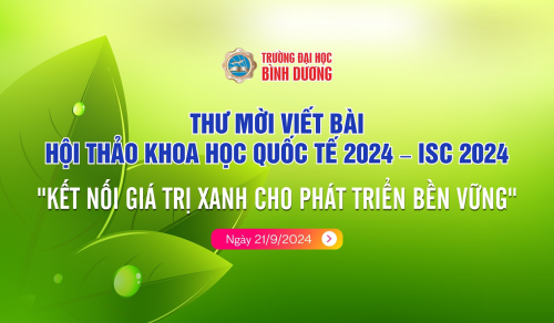 Thư mời viết bài Hội thảo khoa học Quốc tế 2024 - ISC 2024