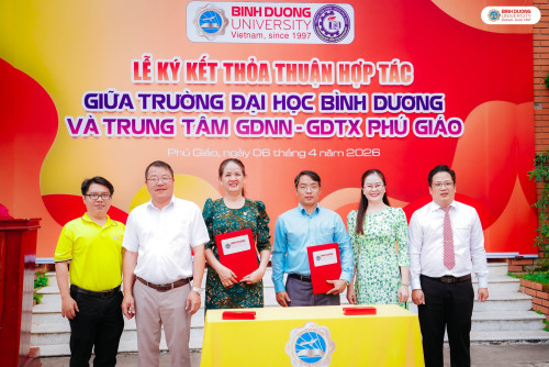 BDU và Trung tâm GDNN – GDTX Phú Giáo chính thức ký kết thỏa thuận hợp tác chiến...