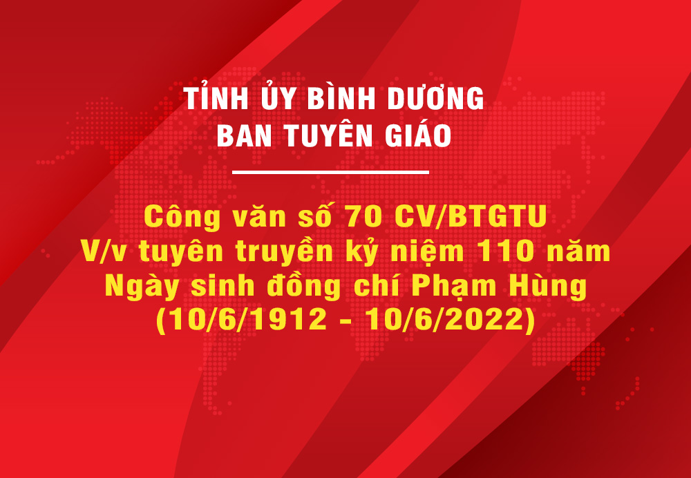 Cong van so 70 CV BTGTU