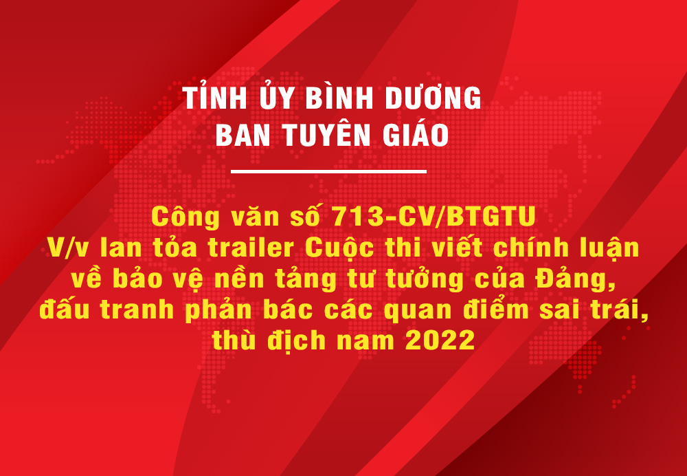 Cong van so 713 CV BTGTU
