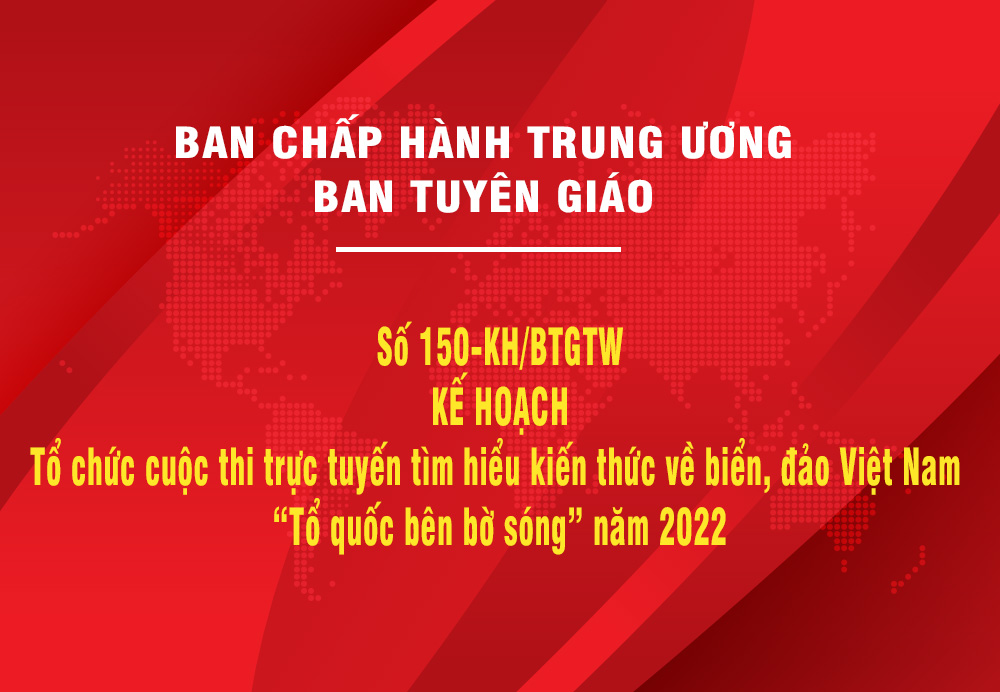 Cuộc thi trực tuyến tìm hiểu về kiến thức biển, đảo Việt Nam “Tổ quốc bên bờ sóng” năm 2022