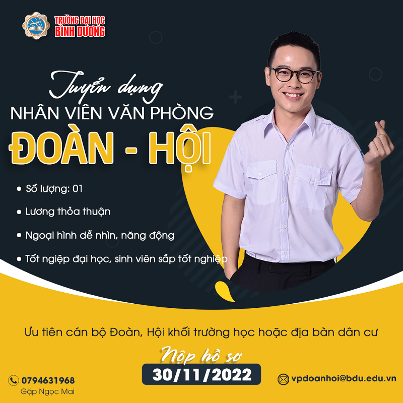 TUYEN DUNG NHAN VIEN VP DOAN HOI